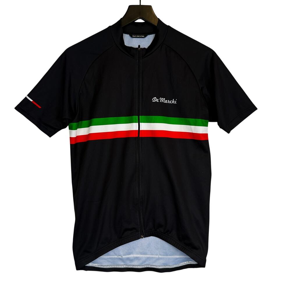 De Marchi Mens Italy Cycling Jersey Shirt Black - M